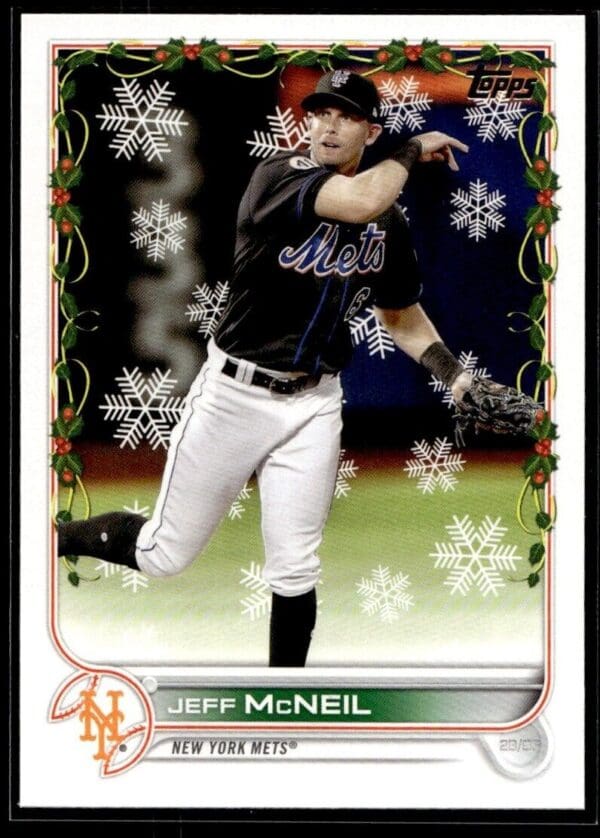 2022 Topps Holiday New York Mets #HW59 Jeff McNeil