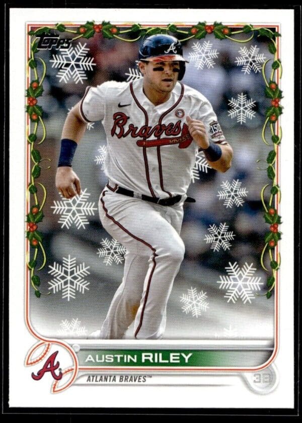 2022 Topps Holiday Atlanta Braves #HW146 Austin Riley