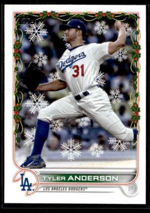 2022 Topps Holiday Los Angeles Dodgers #HW33 Tyler Anderson