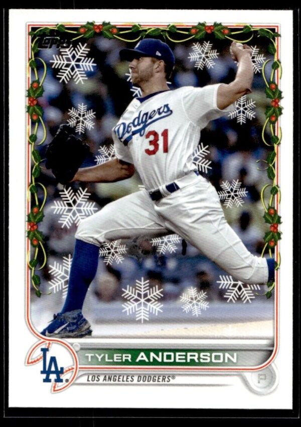 2022 Topps Holiday Los Angeles Dodgers #HW33 Tyler Anderson