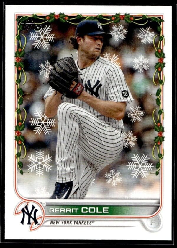 _10 2022 Topps Holiday New York Yankees #HW97 Gerrit Cole