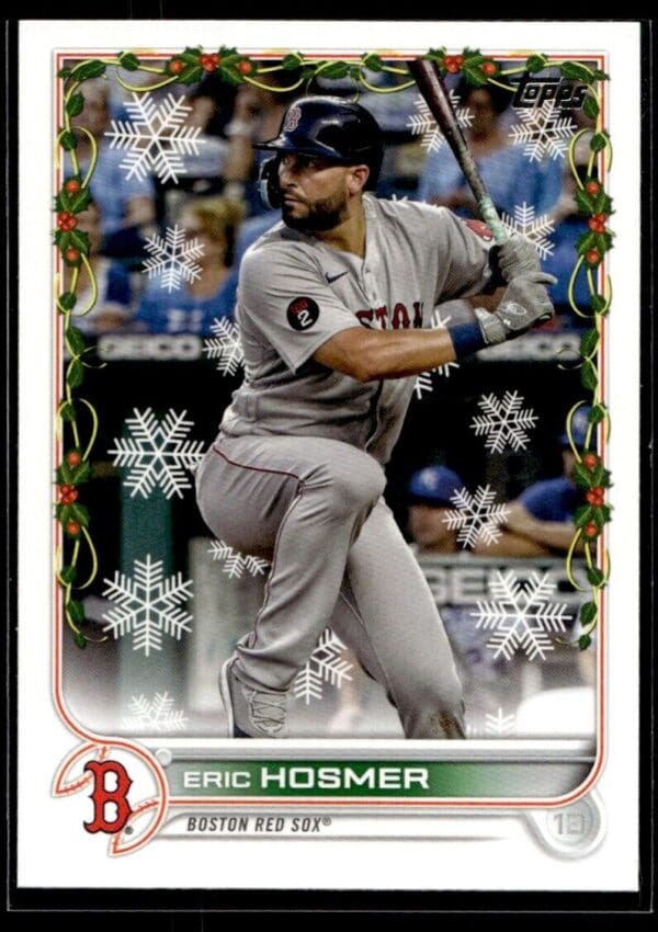 _10 2022 Topps Holiday Boston Red Sox #HW18 Eric Hosmer