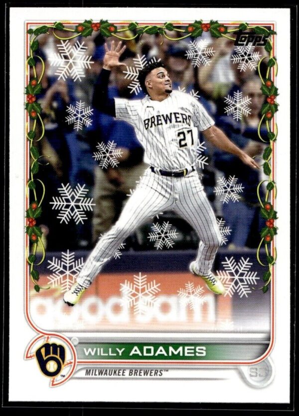 2022 Topps Holiday Milwaukee Brewers #HW184 Willy Adames