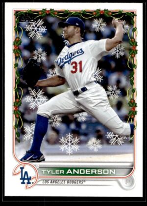 2022 Topps Holiday Los Angeles Dodgers #HW33 Tyler Anderson