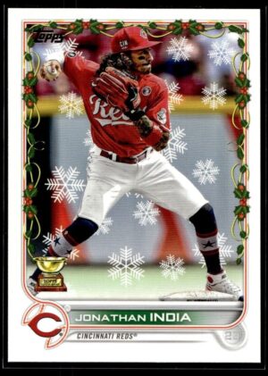 2022 Topps Holiday Cincinnati Reds #HW167 Jonathan India
