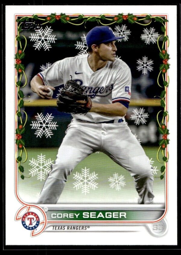 2022 Topps Holiday Texas Rangers #HW134 Corey Seager