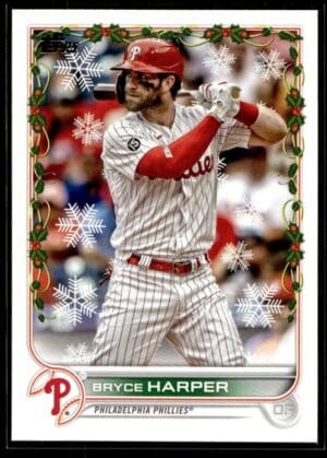 2022 Topps Holiday Philadelphia Phillies #HW157 Bryce Harper