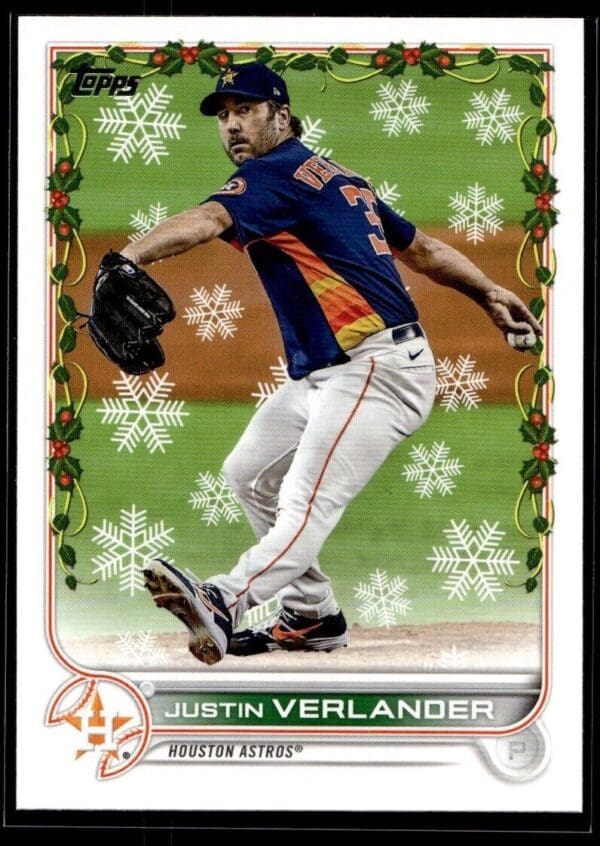2022 Topps Holiday Houston Astros #57A Justin Verlander