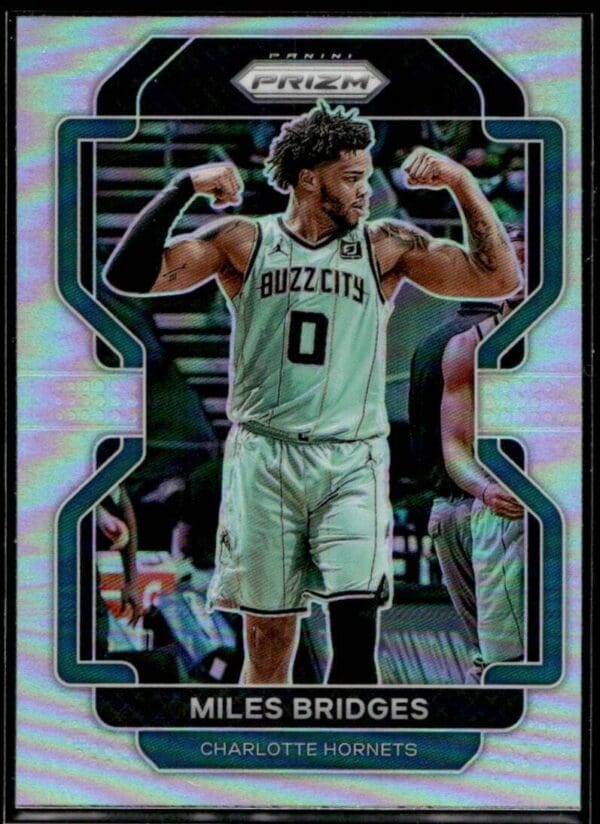 2021 Panini Prizm Charlotte Hornets #132 Miles Bridges Holo