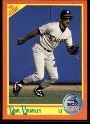 1990 Score Rookie & Traded Chicago White Sox #44T Phil Bradley