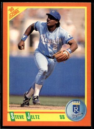 1990 Score Rookie & Traded Kansas City Royals #59T Steve Jeltz