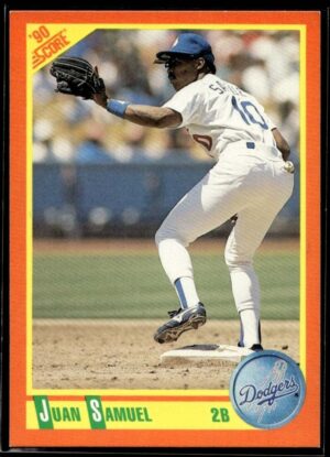 1990 Score Rookie & Traded Los Angeles Dodgers #33T Juan Samuel