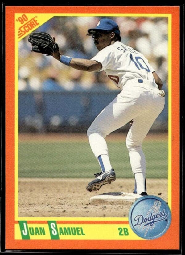 1990 Score Rookie & Traded Los Angeles Dodgers #33T Juan Samuel