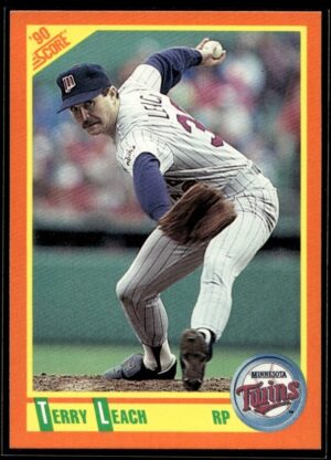 1990 Score Rookie & Traded Minnesota Twins #43T Terry Leach