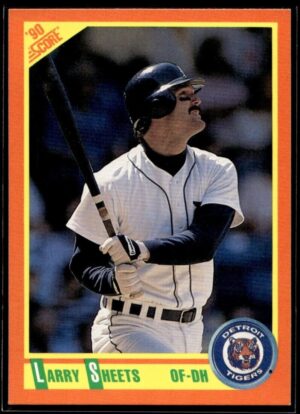 1990 Score Rookie & Traded Detroit Tigers #65T Larry Sheets
