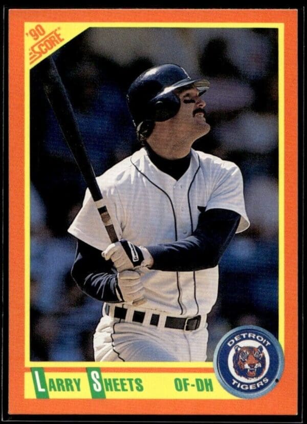 1990 Score Rookie & Traded Detroit Tigers #65T Larry Sheets