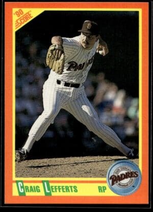 1990 Score Rookie & Traded San Diego Padres #22T Craig Lefferts
