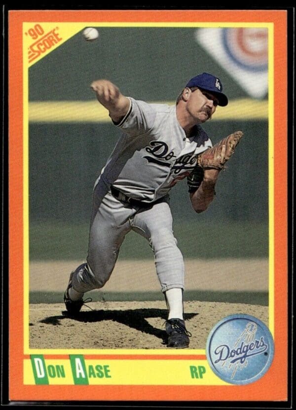 1990 Score Rookie & Traded Los Angeles Dodgers #29T Don Aase