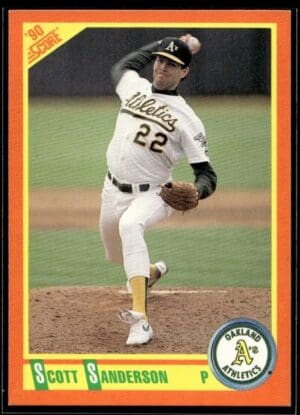 1990 Score Rookie & Traded Oakland Athletics #61T Scott Sanderson