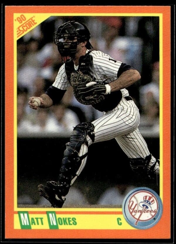_10 1990 Score Rookie & Traded New York Yankees #38T Matt Nokes