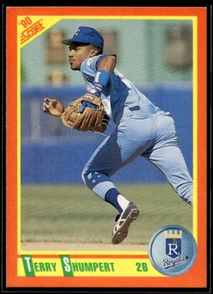 1990 Score Rookie & Traded Kansas City Royals #110T Terry Shumpert RC Rookie