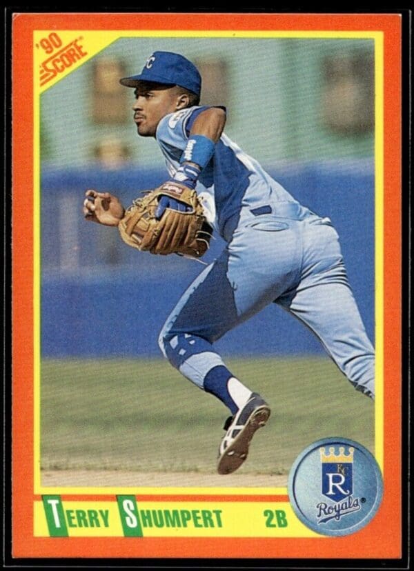 1990 Score Rookie & Traded Kansas City Royals #110T Terry Shumpert RC Rookie