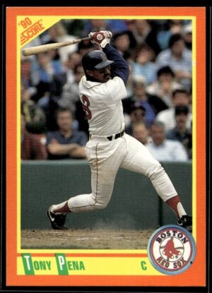 1990 Score Rookie & Traded Boston Red Sox #7T Tony Pena