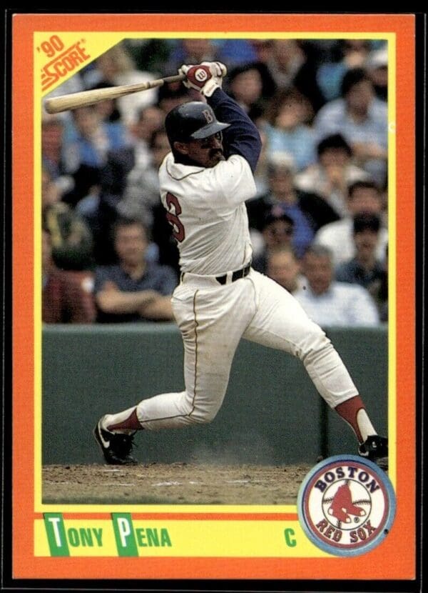 1990 Score Rookie & Traded Boston Red Sox #7T Tony Pena
