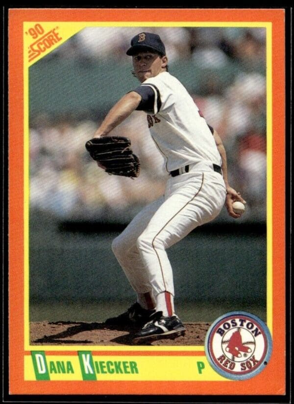 1990 Score Rookie & Traded Boston Red Sox #102T Dana Kiecker RC Rookie