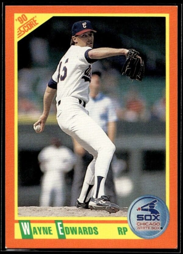 _10 1990 Score Rookie & Traded Chicago White Sox #85T Wayne Edwards