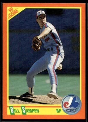 1990 Score Rookie & Traded Montreal Expos #79T Bill Sampen RC Rookie