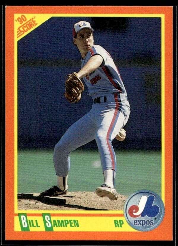 1990 Score Rookie & Traded Montreal Expos #79T Bill Sampen RC Rookie