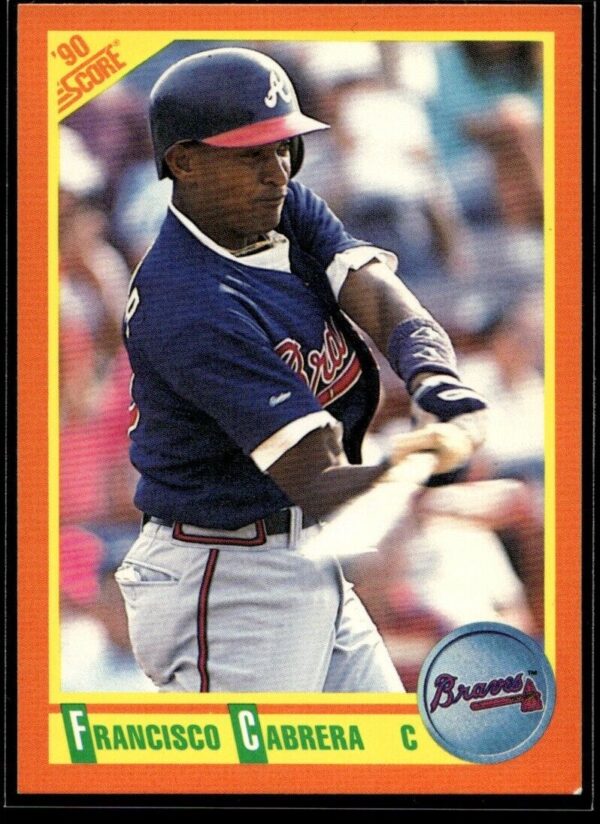 1990 Score Rookie & Traded Atlanta Braves #67T Francisco Cabrera