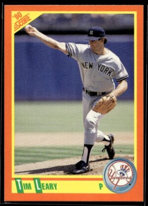 1990 Score Rookie & Traded New York Yankees #27T Tim Leary