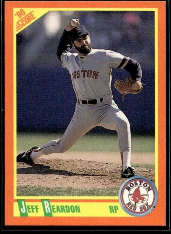1990 Score Rookie & Traded Boston Red Sox #17T Jeff Reardon