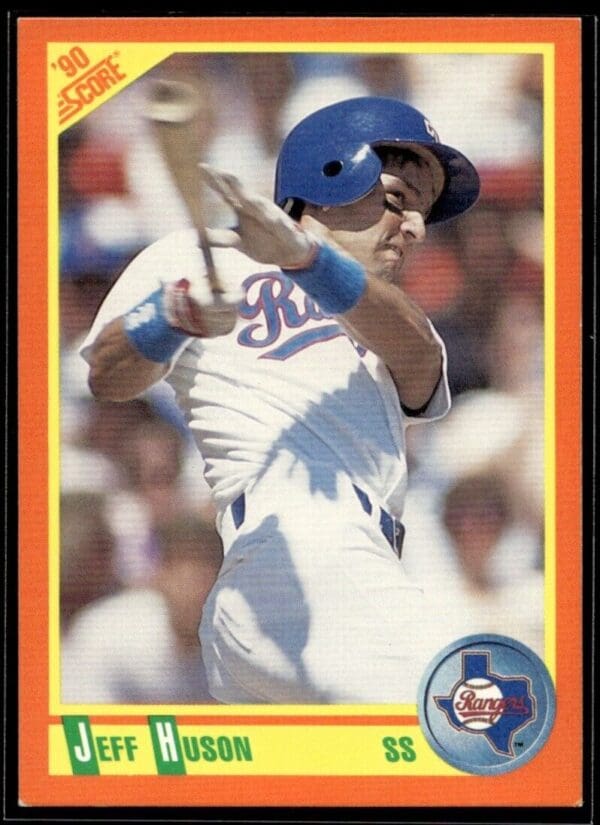 1990 Score Rookie & Traded Texas Rangers #41T Jeff Huson
