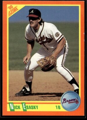 1990 Score Rookie & Traded Atlanta Braves #3T Nick Esasky