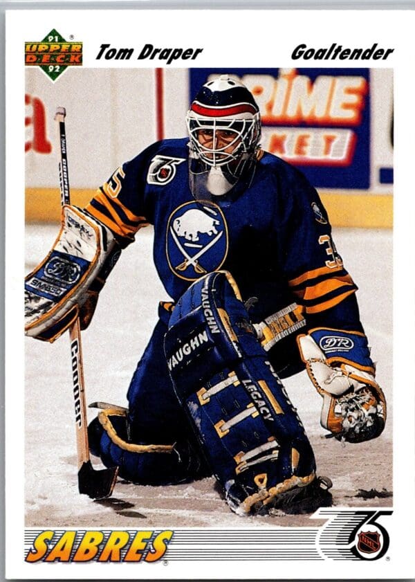 1991 Upper Deck Buffalo Sabres #552 Tom Draper