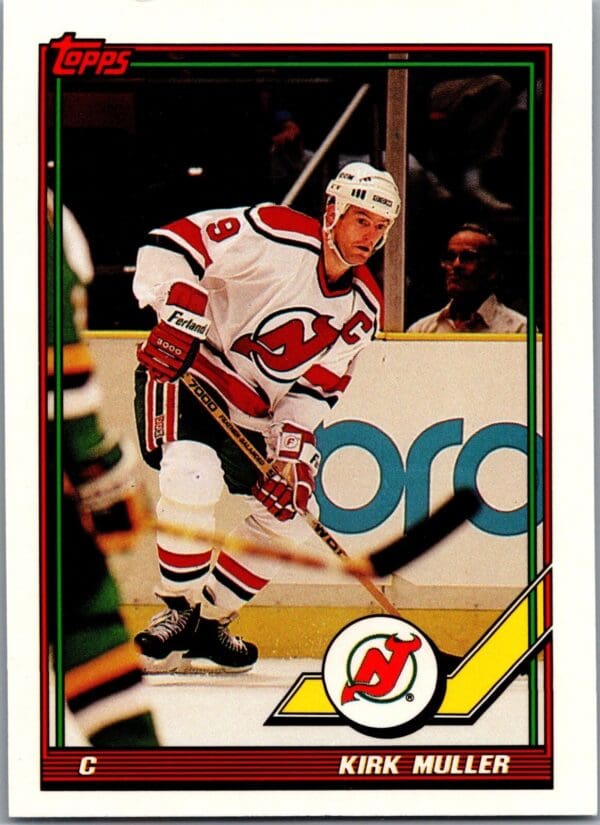 1991 Topps New Jersey Devils #22 Kirk Muller