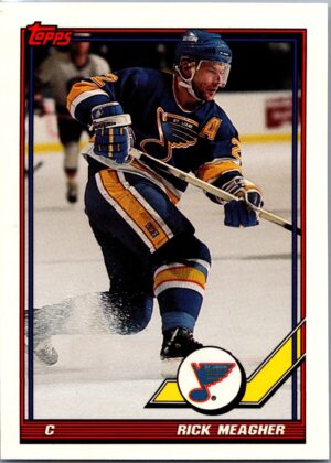 1991 Topps St. Louis Blues #58 Rick Meagher