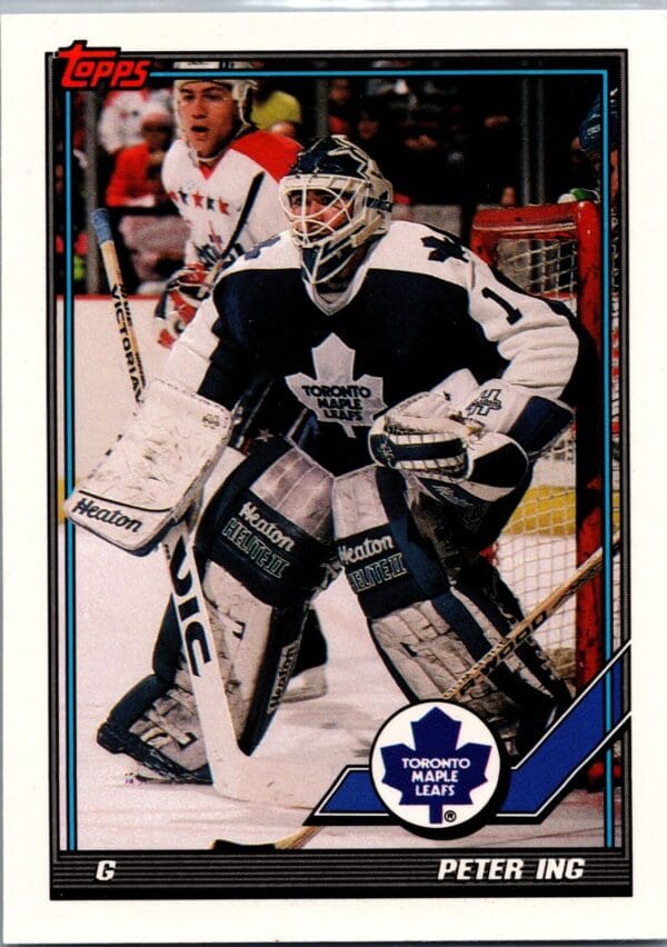 1991 Topps Toronto Maple Leafs #145 Peter Ing