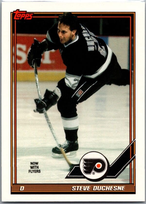 1991 Topps Philadelphia Flyers #31 Steve Duchesne