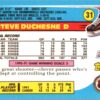 1991 Topps Philadelphia Flyers #31 Steve Duchesne