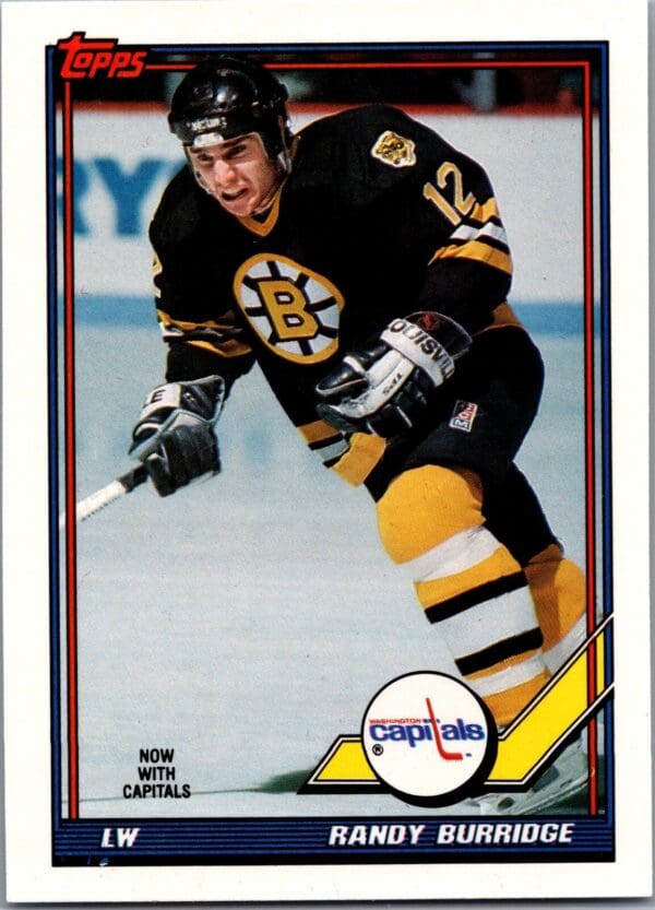1991 Topps Washington Capitals #358 Randy Burridge