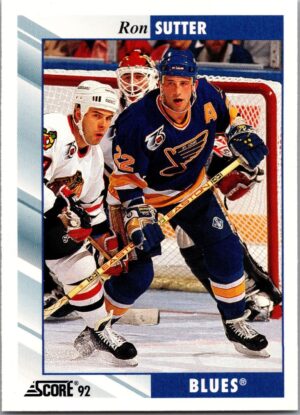 1992 Score St. Louis Blues #86 Ron Sutter