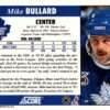 1992 Score Toronto Maple Leafs #218 Mike Bullard