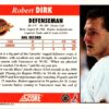 1992 Score Vancouver Canucks #279 Robert Dirk