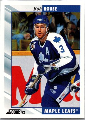 _10 1992 Score Toronto Maple Leafs #130 Bob Rouse