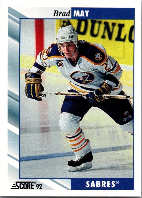 1992 Score Buffalo Sabres #96 Brad May