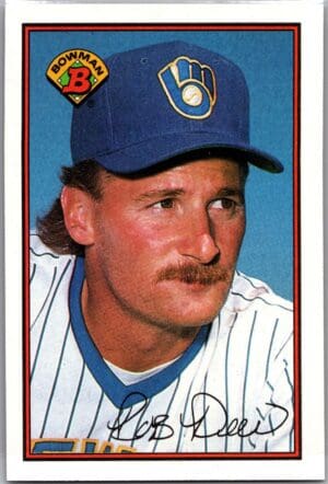 1989 Bowman Milwaukee Brewers #146 Rob Deer